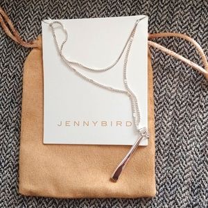 NWT Jenny Bird Silver Drop Necklace